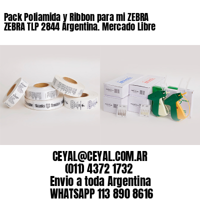 Pack Poliamida y Ribbon para mi ZEBRA ZEBRA TLP 2844 Argentina. Mercado Libre