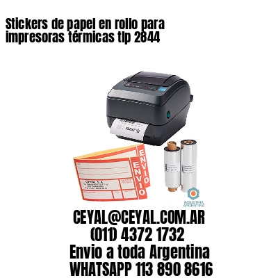 Stickers de papel en rollo para impresoras térmicas tlp 2844