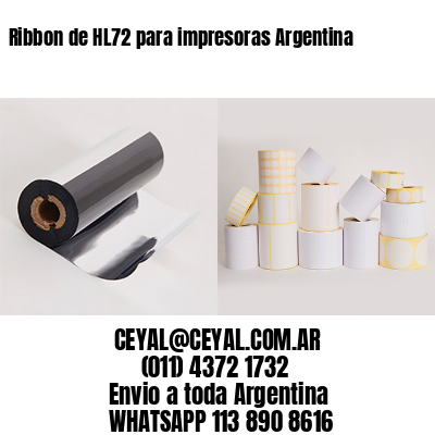 Ribbon de HL72 para impresoras Argentina