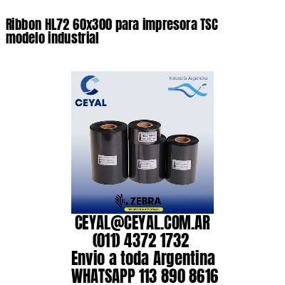 Ribbon HL72 60×300 para impresora TSC modelo industrial