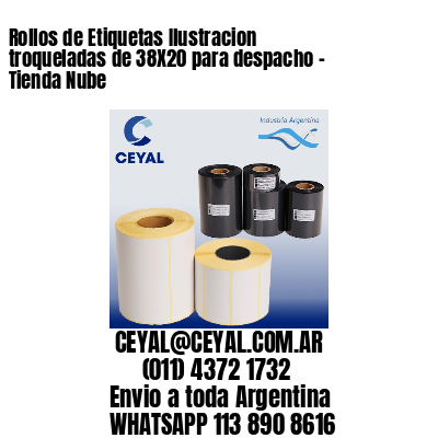 Rollos de Etiquetas Ilustracion troqueladas de 38X20 para despacho – Tienda Nube