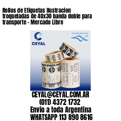 Rollos de Etiquetas Ilustracion troqueladas de 40×30 banda doble para transporte – Mercado Libre