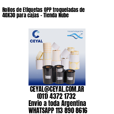 Rollos de Etiquetas OPP troqueladas de 40X30 para cajas – Tienda Nube