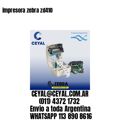 impresora zebra zd410