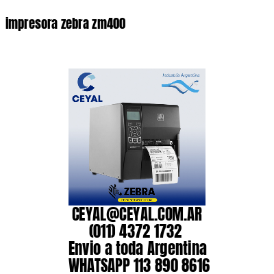 impresora zebra zm400