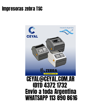 impresoras zebra TSC