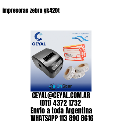 impresoras zebra gk420t