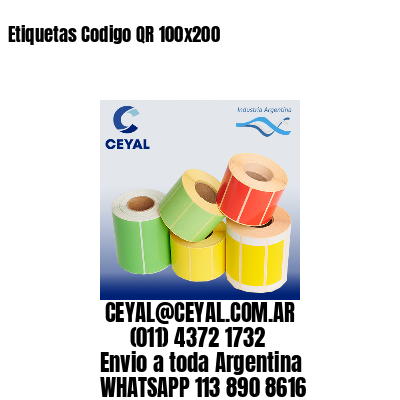 Etiquetas Codigo QR 100×200