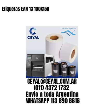 Etiquetas EAN 13 100X150