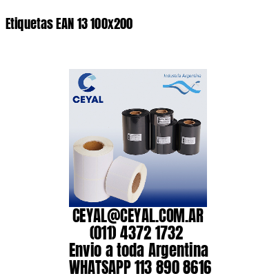 Etiquetas EAN 13 100×200
