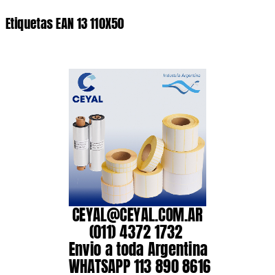 Etiquetas EAN 13 110X50
