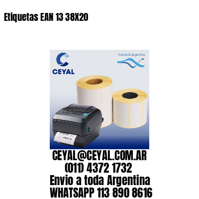 Etiquetas EAN 13 38X20