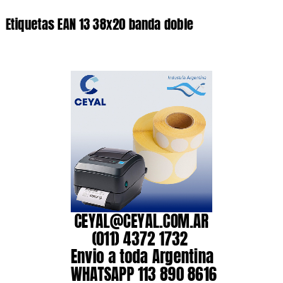 Etiquetas EAN 13 38×20 banda doble