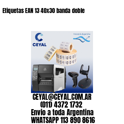 Etiquetas EAN 13 40×30 banda doble