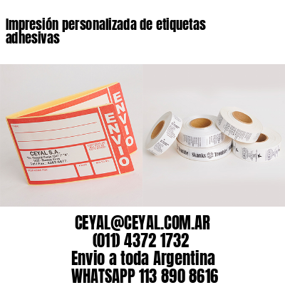 Impresión personalizada de etiquetas adhesivas