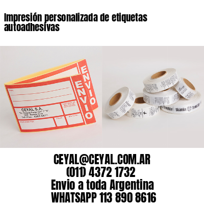Impresión personalizada de etiquetas autoadhesivas