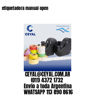 etiquetadora manual open
