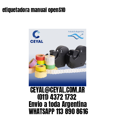 etiquetadora manual openS10