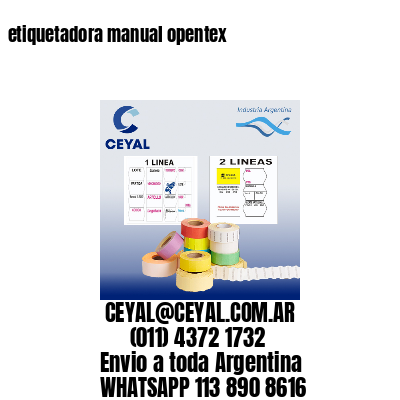 etiquetadora manual opentex