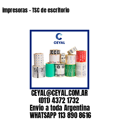 impresoras – TSC de escritorio