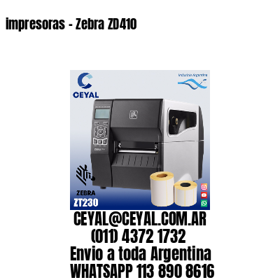 impresoras – Zebra ZD410