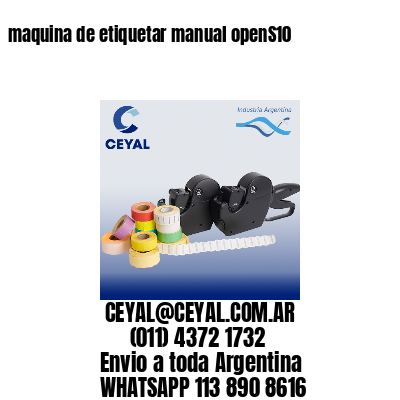 maquina de etiquetar manual openS10