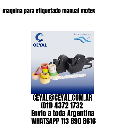 maquina para etiquetado manual motex