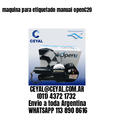 maquina para etiquetado manual openC20