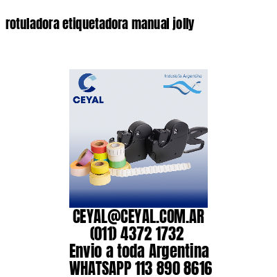 rotuladora etiquetadora manual jolly