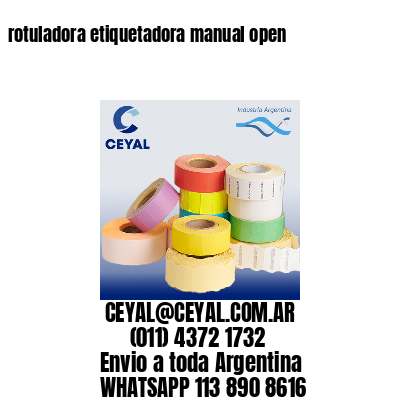 rotuladora etiquetadora manual open