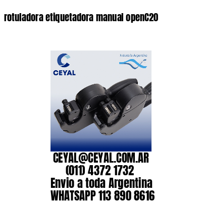 rotuladora etiquetadora manual openC20