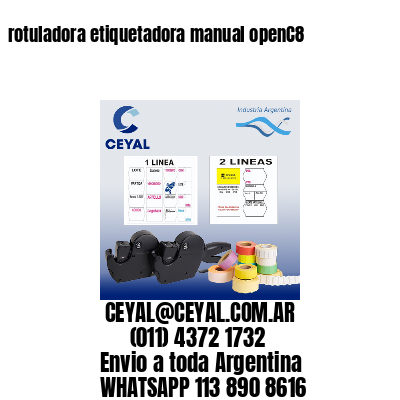 rotuladora etiquetadora manual openC8