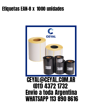 Etiquetas EAN-8 x  1000 unidades