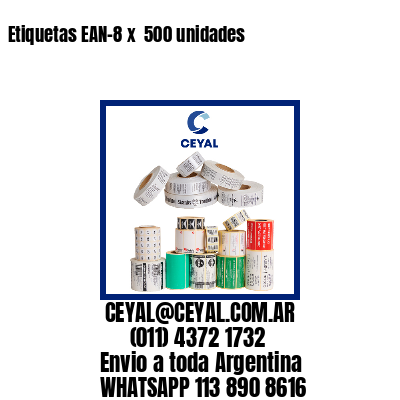 Etiquetas EAN-8 x  500 unidades