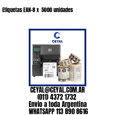 Etiquetas EAN-8 x  5000 unidades