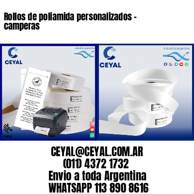 Rollos de poliamida personalizados – camperas