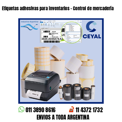 Etiquetas adhesivas para inventarios – Control de mercadería