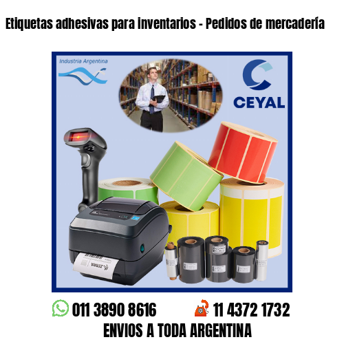 Etiquetas adhesivas para inventarios – Pedidos de mercadería