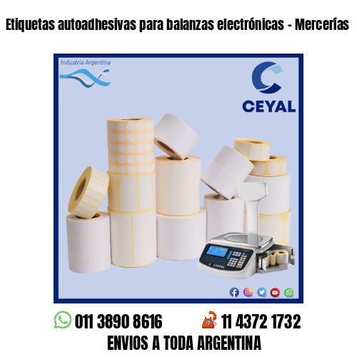 Etiquetas autoadhesivas para balanzas electrónicas – Mercerías