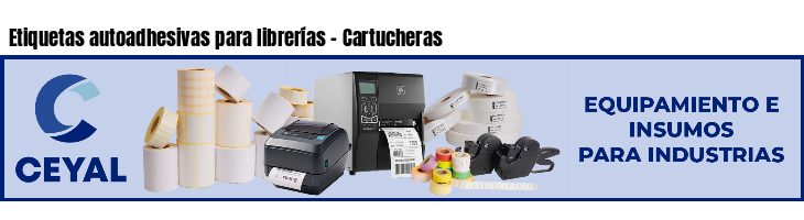 Etiquetas autoadhesivas para librerías - Cartucheras