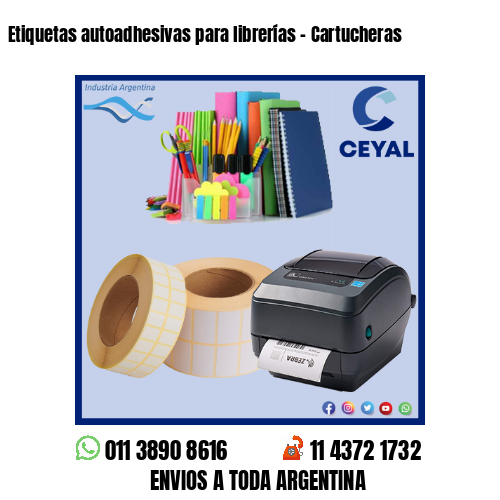 Etiquetas autoadhesivas para librerías – Cartucheras