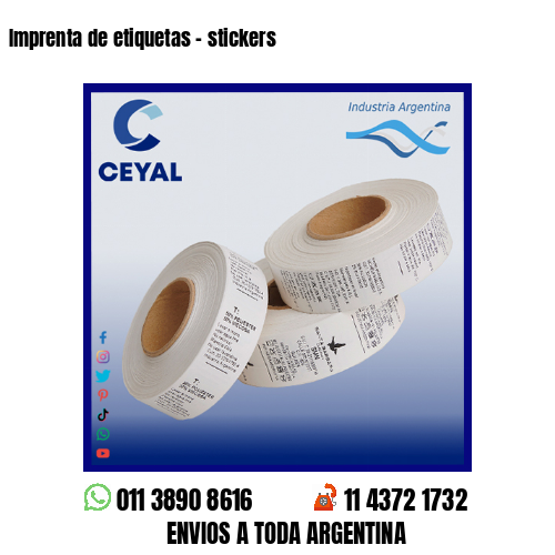 Imprenta de etiquetas – stickers