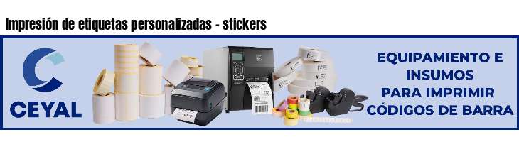 Impresión de etiquetas personalizadas - stickers