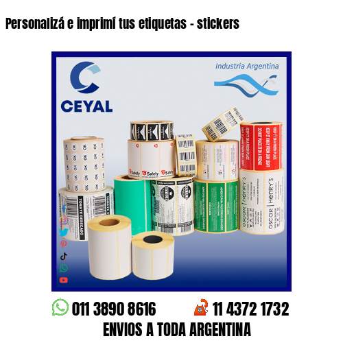 Personalizá e imprimí tus etiquetas – stickers