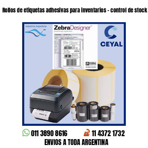 Rollos de etiquetas adhesivas para inventarios – control de stock