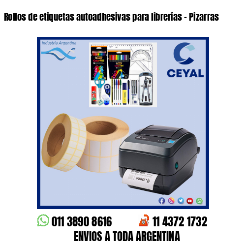 Rollos de etiquetas autoadhesivas para librerías – Pizarras