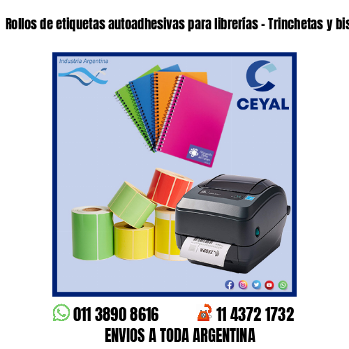 Rollos de etiquetas autoadhesivas para librerías - Trinchetas y bisturís