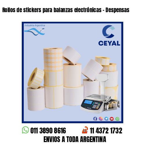 Rollos de stickers para balanzas electrónicas – Despensas