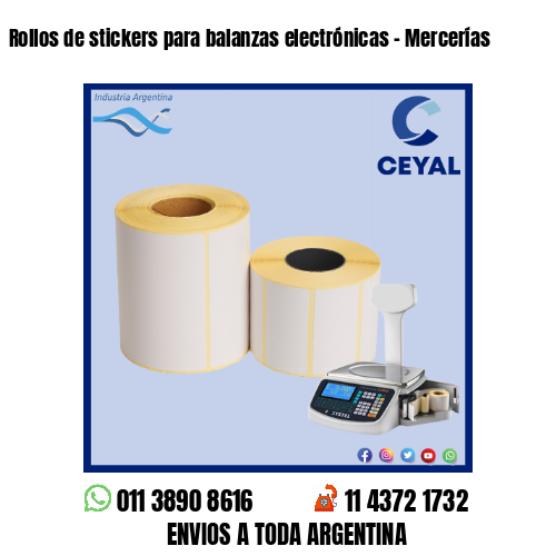 Rollos de stickers para balanzas electrónicas – Mercerías