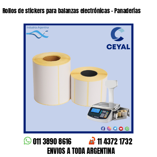 Rollos de stickers para balanzas electrónicas – Panaderías